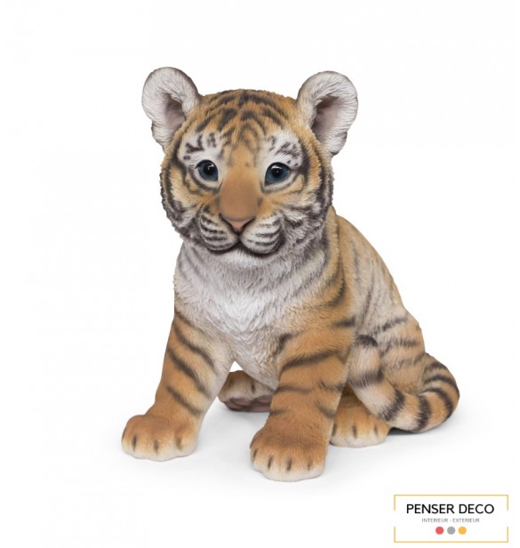 Bébé tigre, Résine, H.24 cm