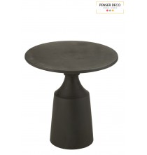 Table gigogne ronde noir