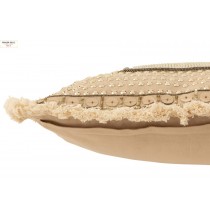 Coussin Bord Ibiza Coton 45x45cm, Beige