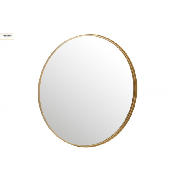 Miroir rond, Métal Or, Ø.110 cm