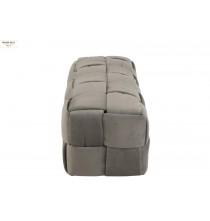 Pouf rectangulaire gris