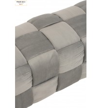 Pouf rectangulaire gris