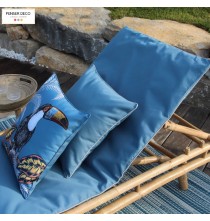 Matelas pour bain de soleil Juan Les Pins, Bleu, Sud Etoffe, Penser Deco