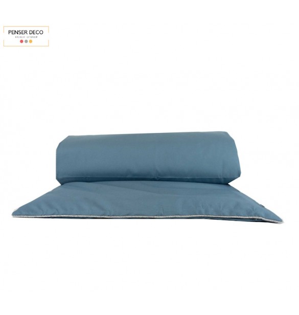 Matelas pour bain de soleil Juan Les Pins, Bleu, Sud Etoffe, Penser Deco